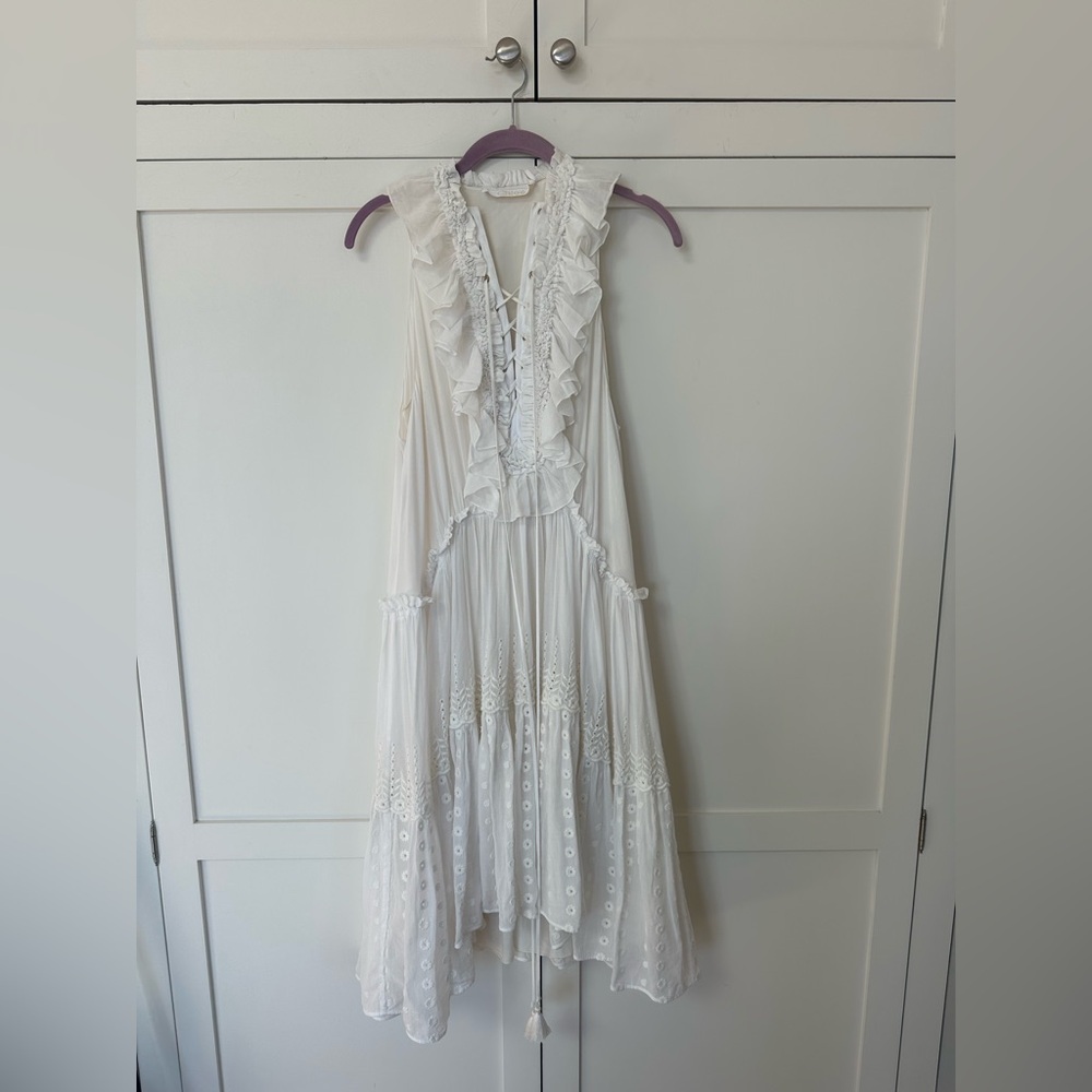 Chloe White Ruffle Dress - Picture 4 of 8